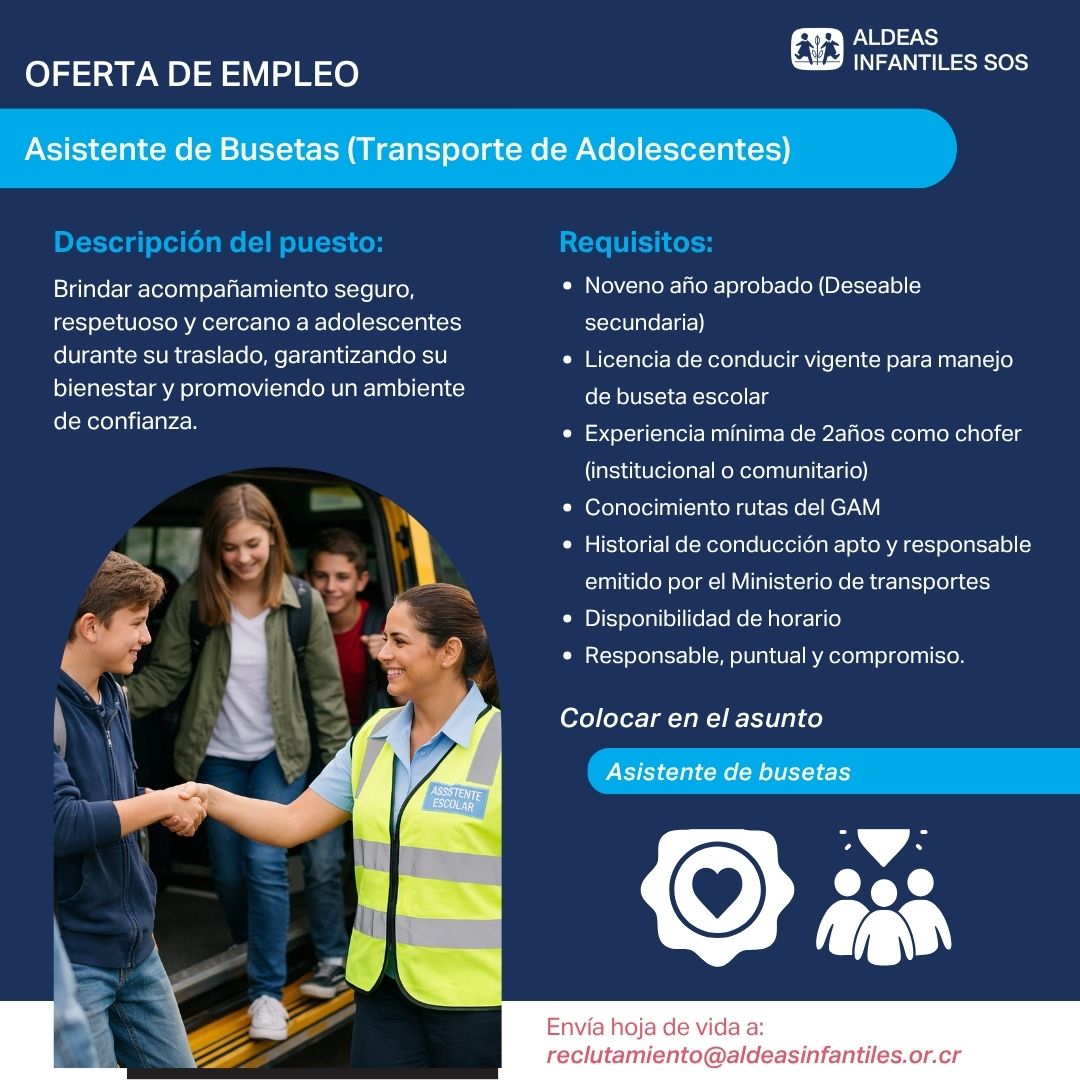 Oferta de empleo en Aldeas Infantiles SOS