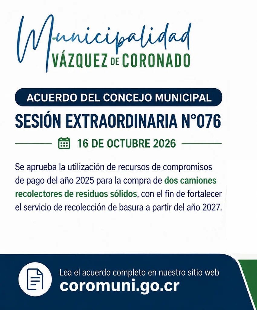 Concejo Municipal aprueba compromisos para la compra de camiones recolectores y la puesta en marcha de la OPAMDIS